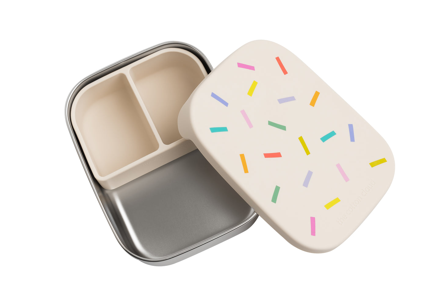 Lunchbox Cotton Cloud din oțel inoxidabil - Confetti