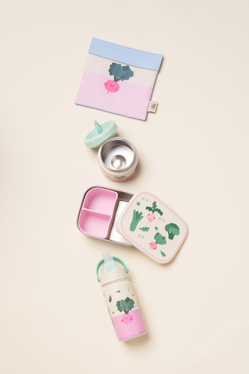 Lunchbox The Cotton Cloud din oțel inoxidabil - Veggie Pals