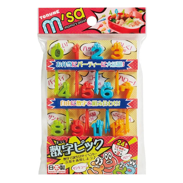 24 mini bețișoare - numere