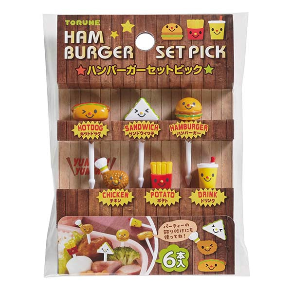 6 mini bețișoare - Hamburgeri