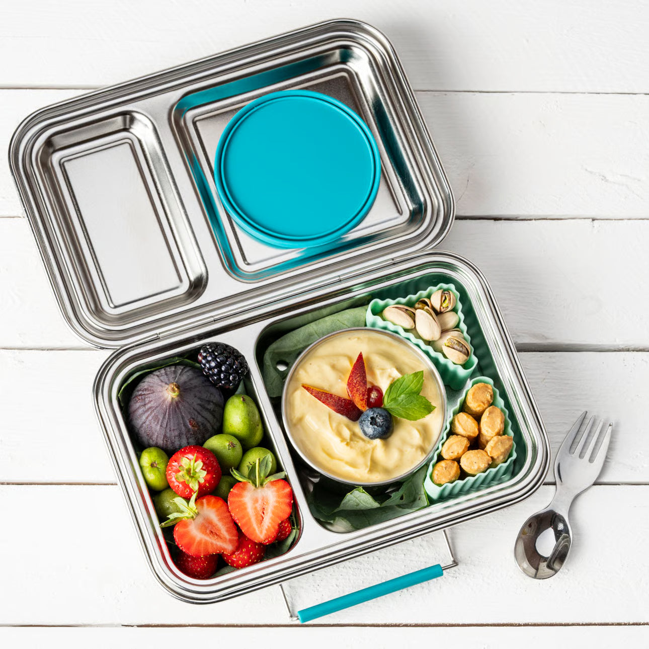 Lekkabox Tin 180 ml - recipient pentru sosuri din oțel inoxidabil