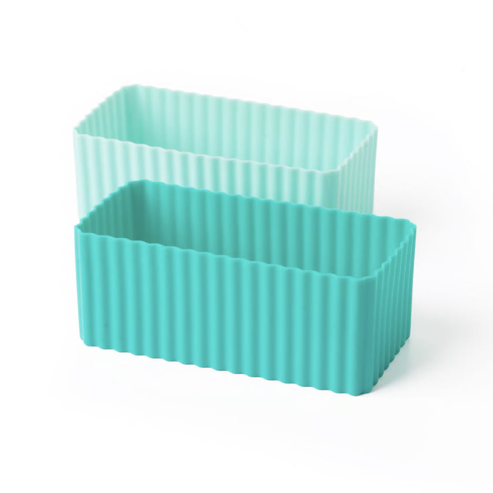 Set dreptunghi din silicon Lekkabox (2 buc, diverse culori)