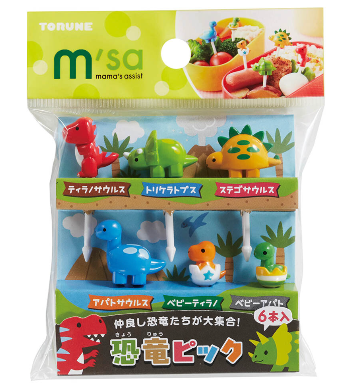 6 mini bețișoare - dinozauri și pui de dinozaur