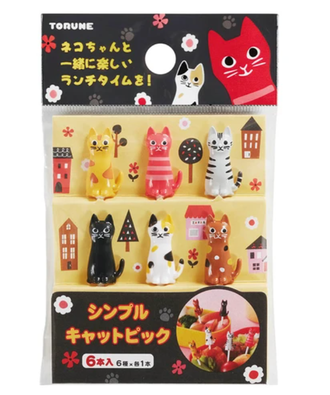 6 mini bețișoare - pisicuțe