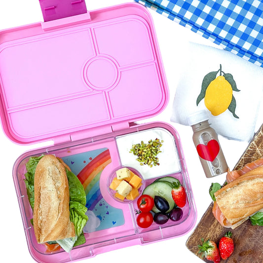 Yumbox Tapas XL Capri pink / Rainbow (4 compartimente)