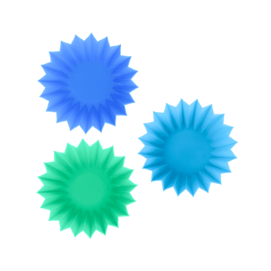 Forme din silicon Lunch Punch (3 buc.) - Burst (albastru-verde)