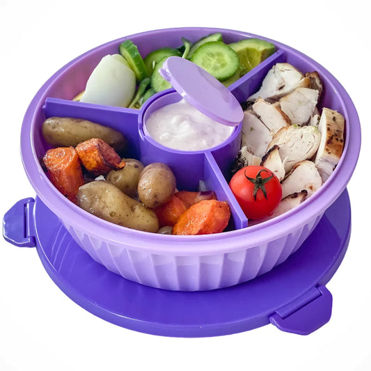 Recipient pentru salate Yumbox - violet
