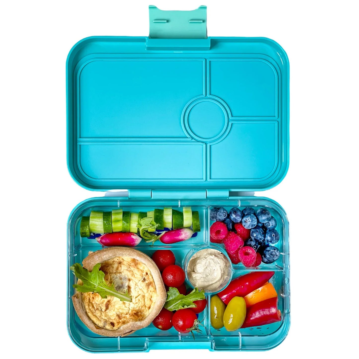 Yumbox Tapas XL Antibes blue / Pastel Jungle (5 compartimente)