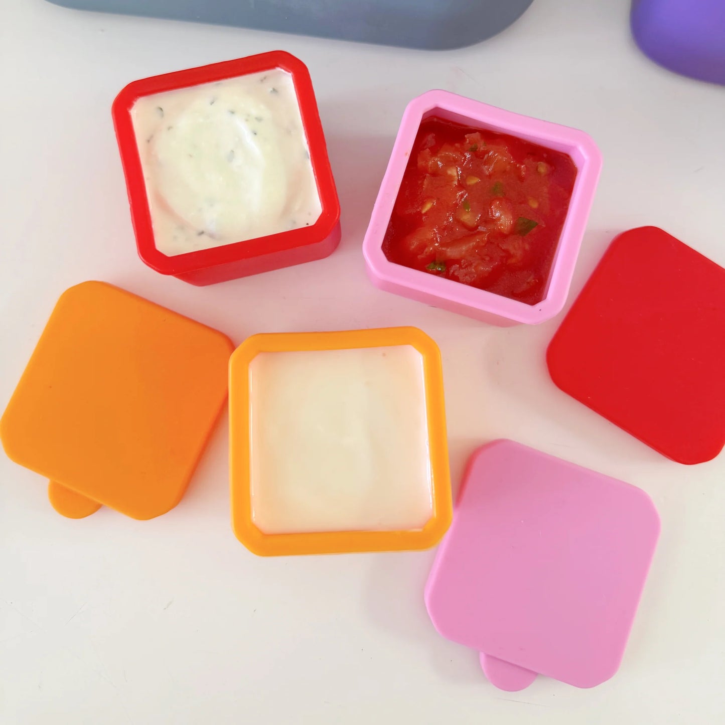 Pick & Dip Pots - cub (diverse culori)