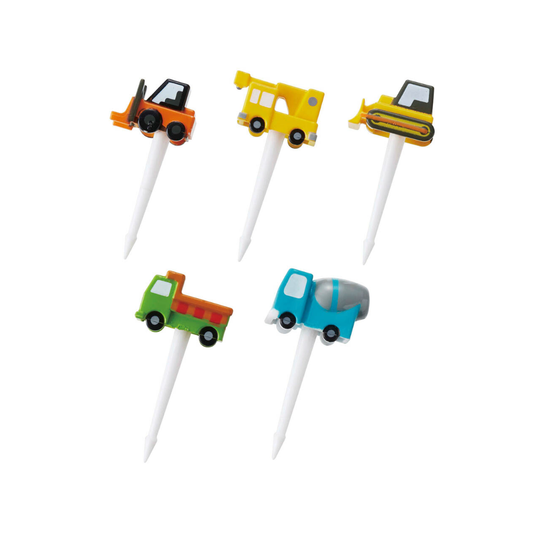 5 mini bețișoare - utilaje de construcții