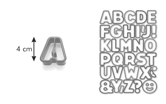 Forme pentru biscuiți DELÍCIA KIDS ABC (34 buc.)