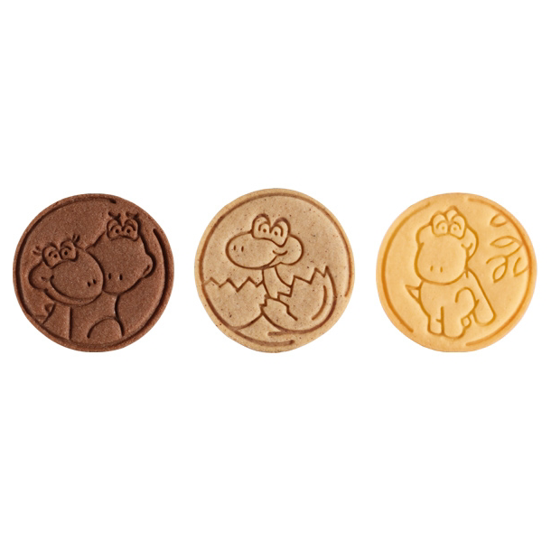 Forme pentru biscuiți cu ștampile - Dinozauri (3 buc.)