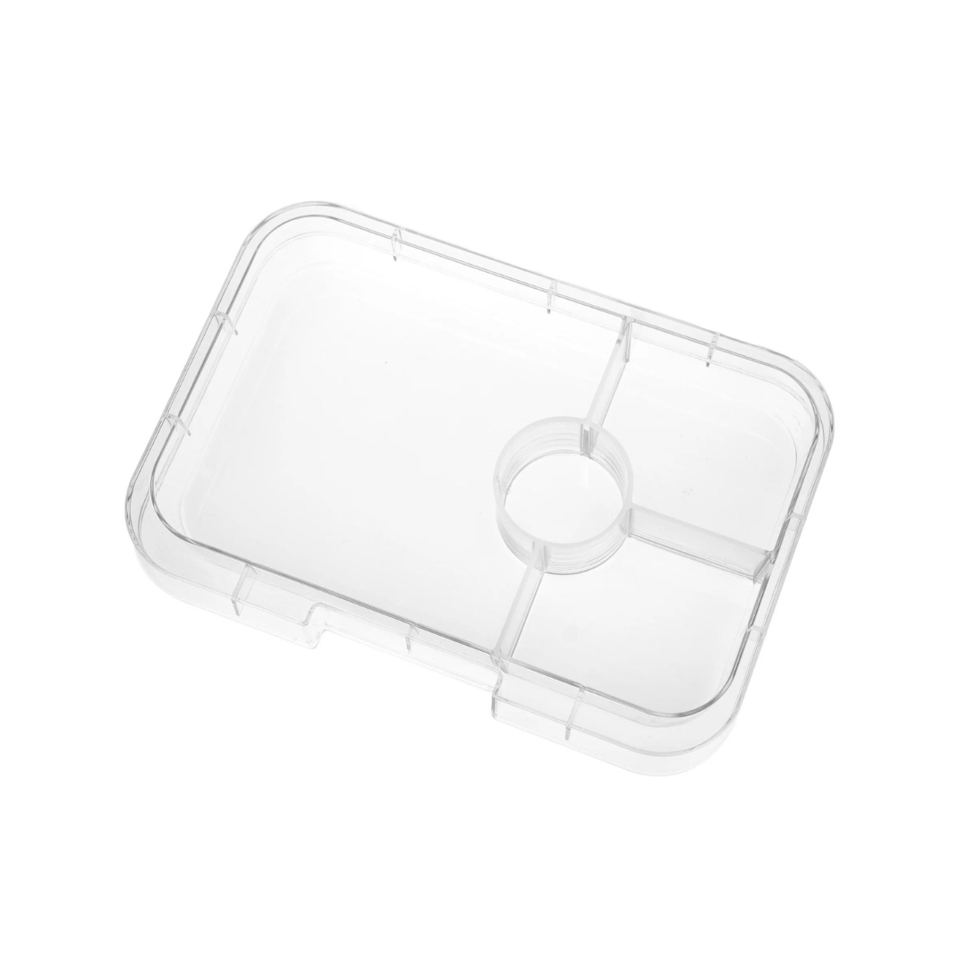 Tavă interioară Yumbox Tapas XL cu 4 compartimente - transparentă