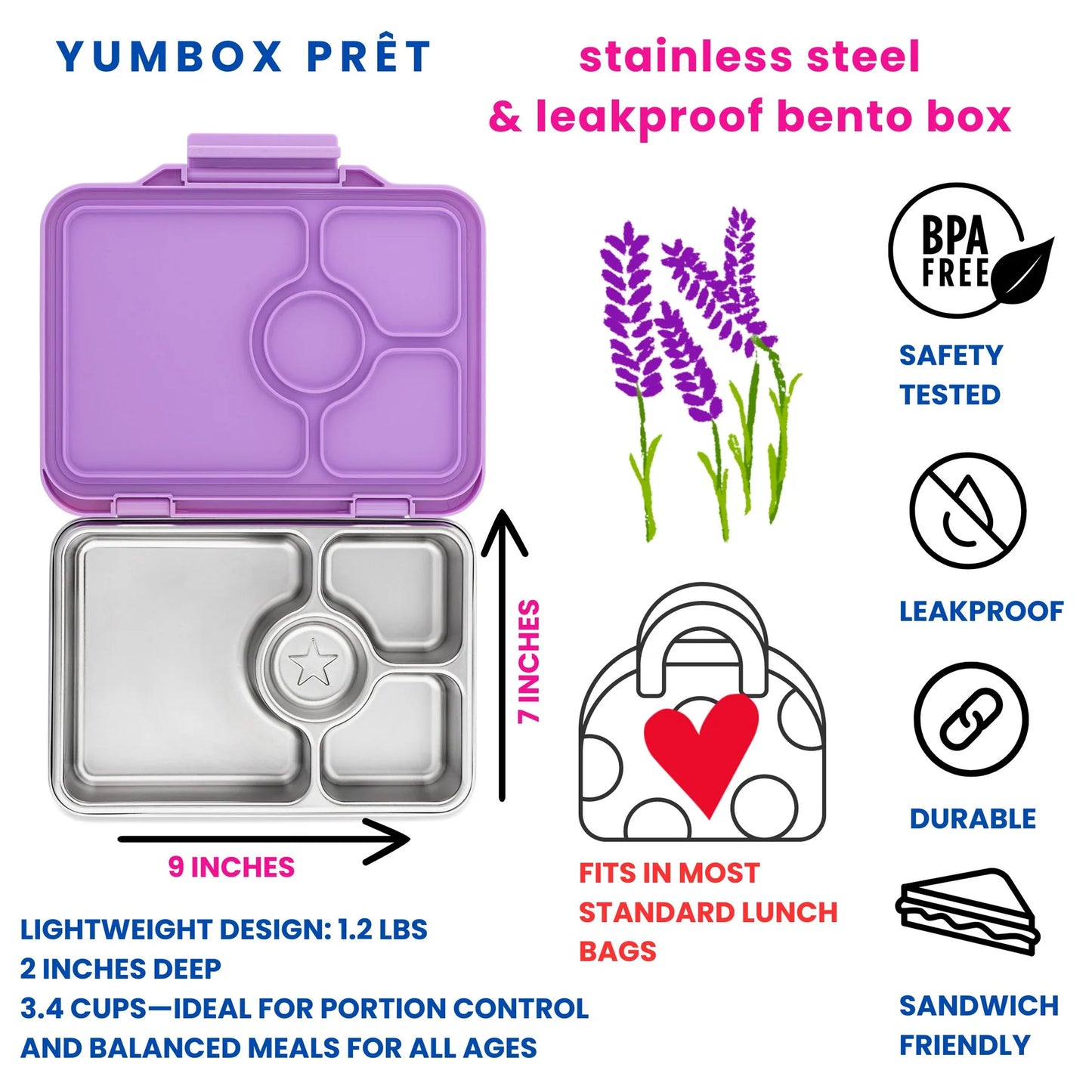 Yumbox Pret Lavandă Mov