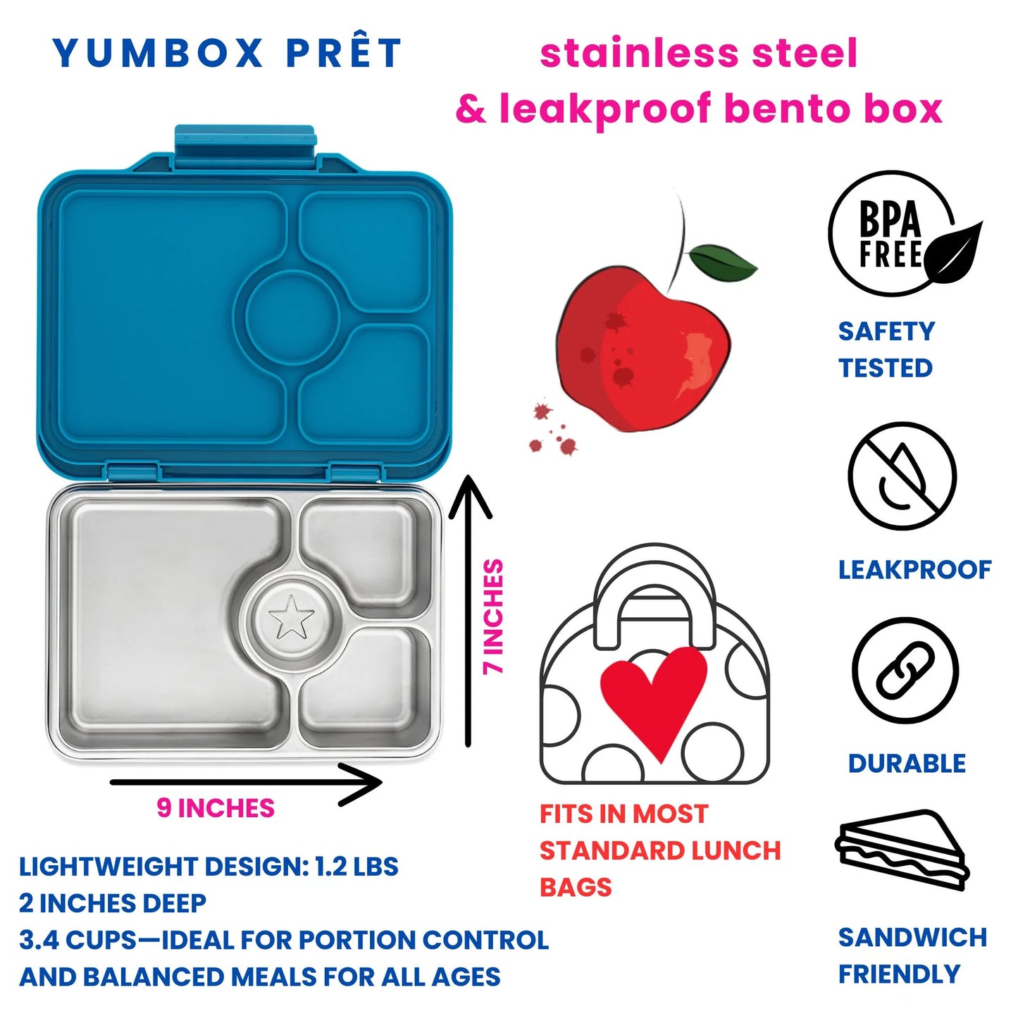 Yumbox Pret Albastru Normandia