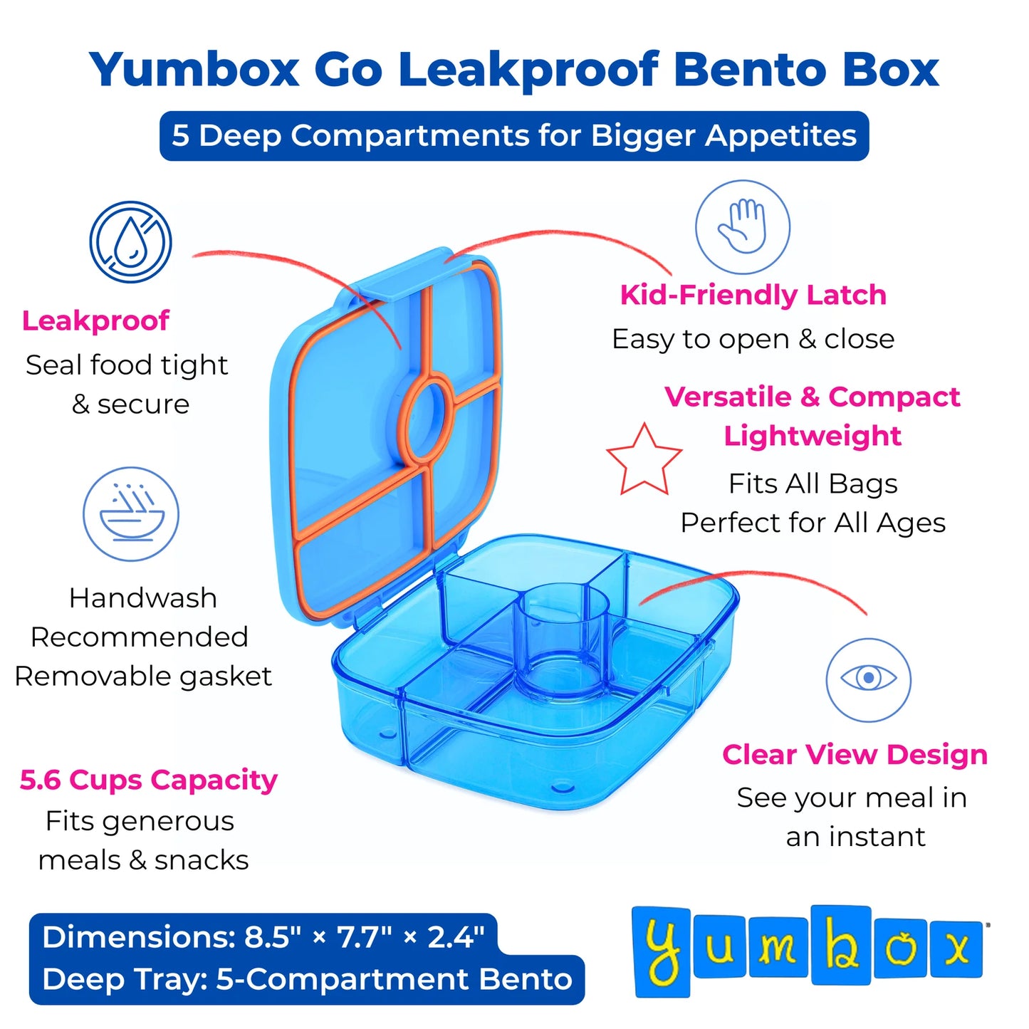 Yumbox Go / Albastru Miami