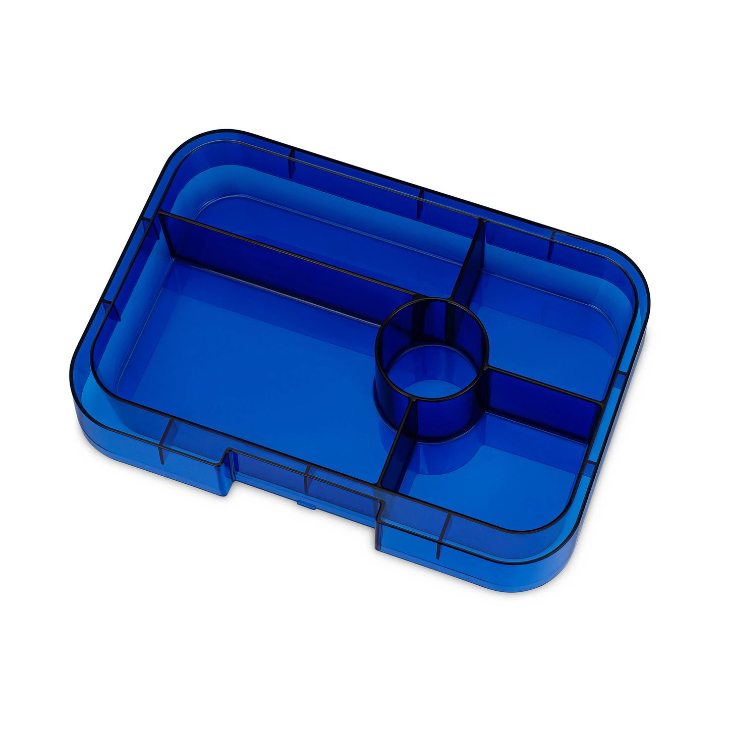 Tavă interioară Yumbox Tapas XL cu 4 compartimente - Clear Navy