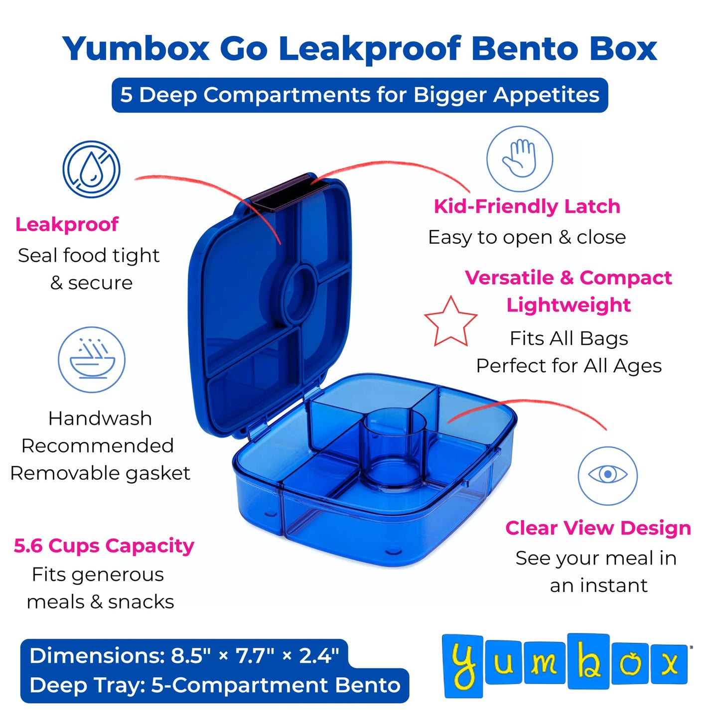 Yumbox Go / Oslo Albastru Închis