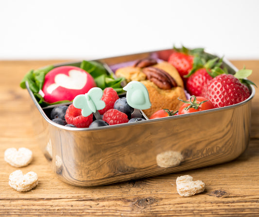 4 mini furculițe din oțel inoxidabil - Grădina fermecată