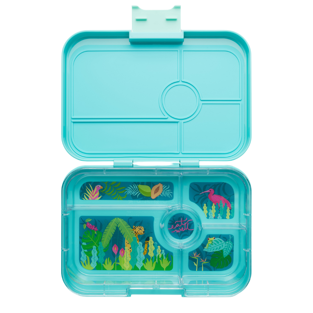 Yumbox Tapas XL Antibes blue / Pastel Jungle (5 compartimente)