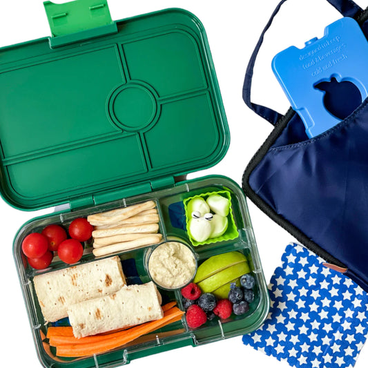 Yumbox Tapas XL Greenwich Green / Green Clear (5 compartimente)