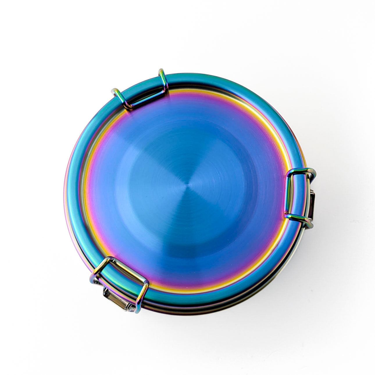 Lekkabox Clipsy Rainbow - cutie rotundă din oțel inoxidabil pentru depozitarea alimentelor