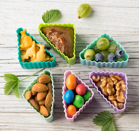 Triunghi din silicon Lekkabox (4 buc.) - diverse culori