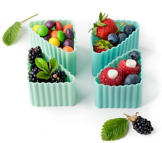 Triunghi din silicon Lekkabox (4 buc.) - diverse culori