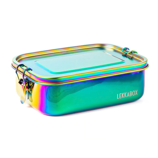 Lekkabox Rainbow Safe cu 3 compartimente 1000 ml - lunchbox din oțel inoxidabil