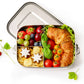 Lunchbox din oțel inoxidabil Lekkabox Safe cu 3 compartimente 1000 ml