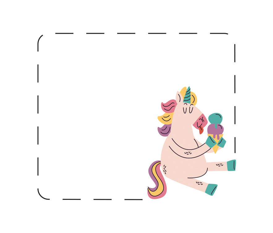 Set de 3 stickere - zână, unicorn, lamă