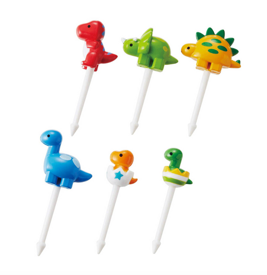 6 mini bețișoare - dinozauri și pui de dinozaur