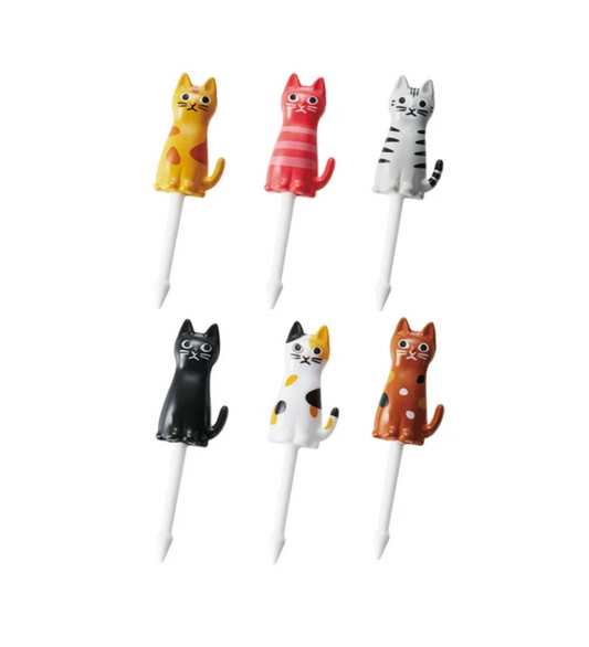 6 mini bețișoare - pisicuțe